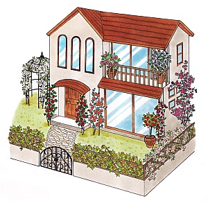 バラがいっぱい咲く美しいお庭づくり